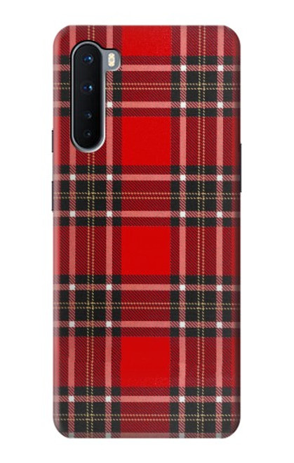 W2374 Tartan Red Pattern Hard Case and Leather Flip Case For OnePlus Nord