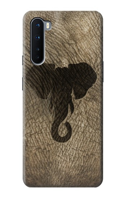 W2516 Elephant Skin Graphic Printed Hard Case and Leather Flip Case For OnePlus Nord