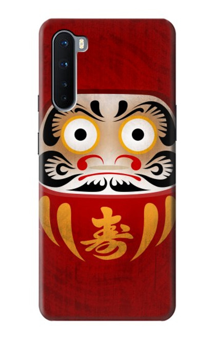 W3023 Japan Good Luck Daruma Doll Hard Case and Leather Flip Case For OnePlus Nord