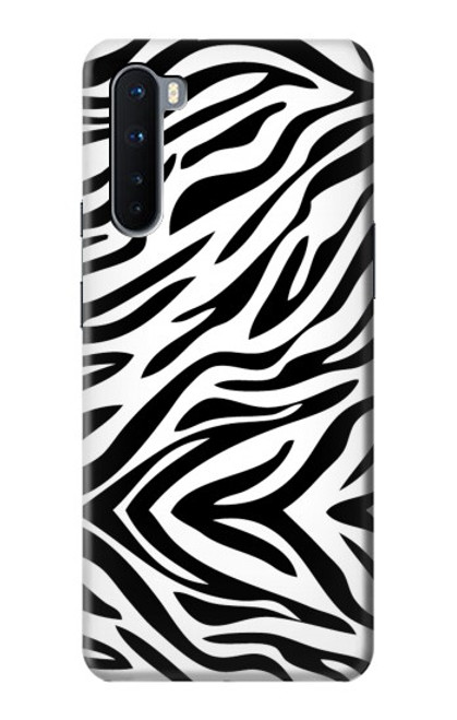 W3056 Zebra Skin Texture Graphic Printed Hard Case and Leather Flip Case For OnePlus Nord