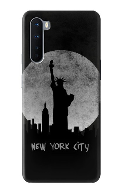 W3097 New York City Hard Case and Leather Flip Case For OnePlus Nord