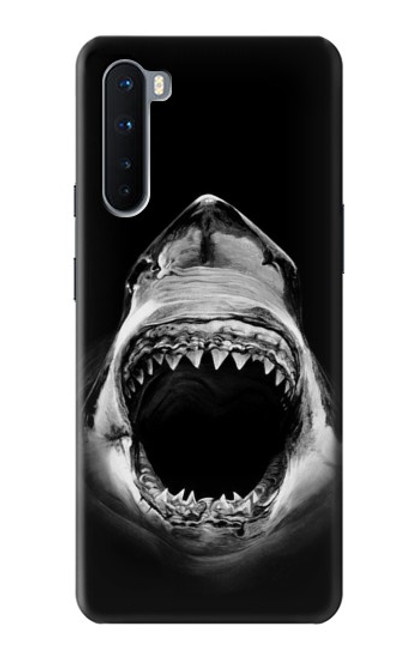 W3100 Great White Shark Hard Case and Leather Flip Case For OnePlus Nord