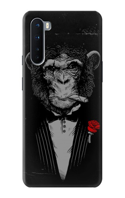 W3167 Funny Monkey God Father Hard Case and Leather Flip Case For OnePlus Nord