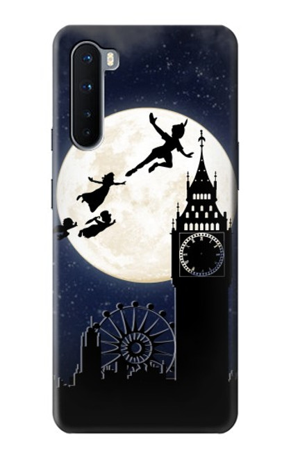 W3249 Peter Pan Fly Full Moon Night Hard Case and Leather Flip Case For OnePlus Nord