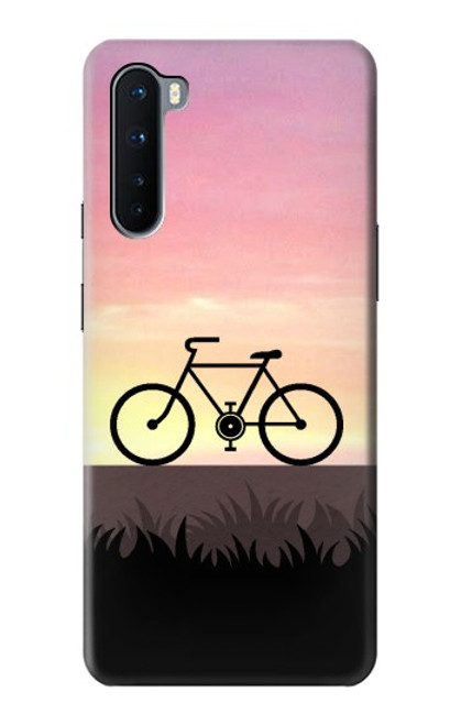 W3252 Bicycle Sunset Hard Case and Leather Flip Case For OnePlus Nord