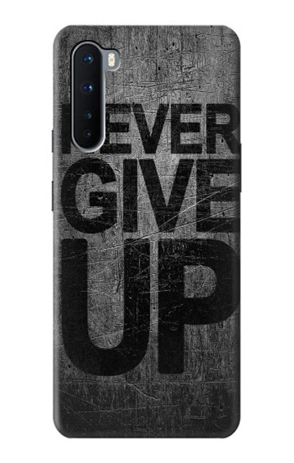 W3367 Never Give Up Hard Case and Leather Flip Case For OnePlus Nord