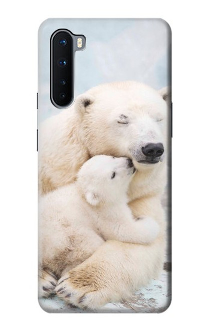 W3373 Polar Bear Hug Family Hard Case and Leather Flip Case For OnePlus Nord