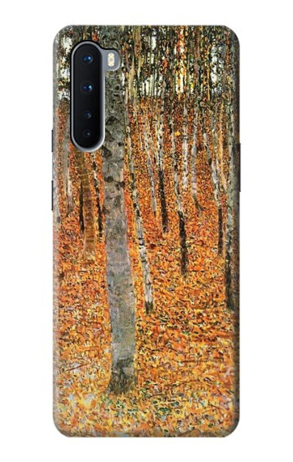 W3380 Gustav Klimt Birch Forest Hard Case and Leather Flip Case For OnePlus Nord