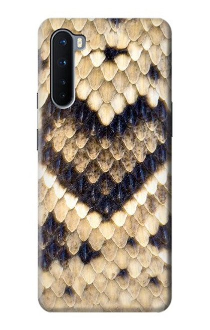 W3417 Diamond Rattle Snake Graphic Print Hard Case and Leather Flip Case For OnePlus Nord