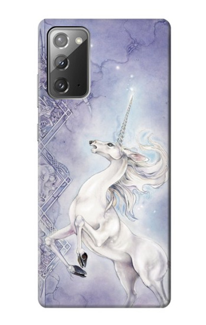 W1134 White Horse Unicorn Hard Case and Leather Flip Case For Samsung Galaxy Note 20