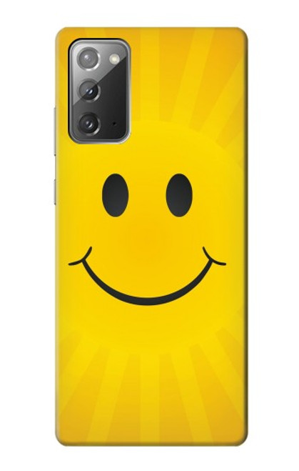 W1146 Yellow Sun Smile Hard Case and Leather Flip Case For Samsung Galaxy Note 20