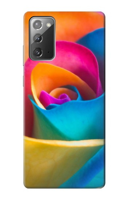 W1671 Rainbow Colorful Rose Hard Case and Leather Flip Case For Samsung Galaxy Note 20