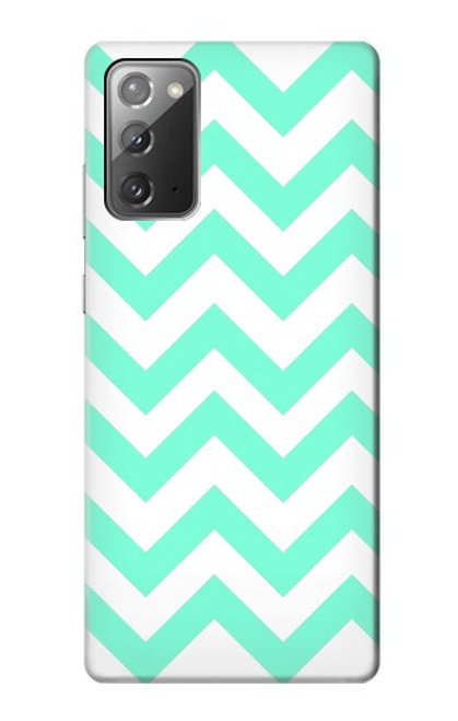 W1723 Mint Chevron Zigzag Hard Case and Leather Flip Case For Samsung Galaxy Note 20