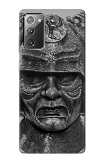 W1827 Japan Samurai Helmet Hard Case and Leather Flip Case For Samsung Galaxy Note 20