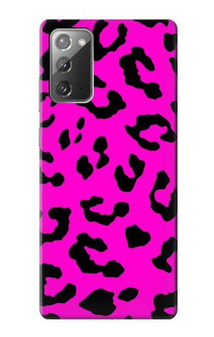 W1850 Pink Leopard Pattern Hard Case and Leather Flip Case For Samsung Galaxy Note 20