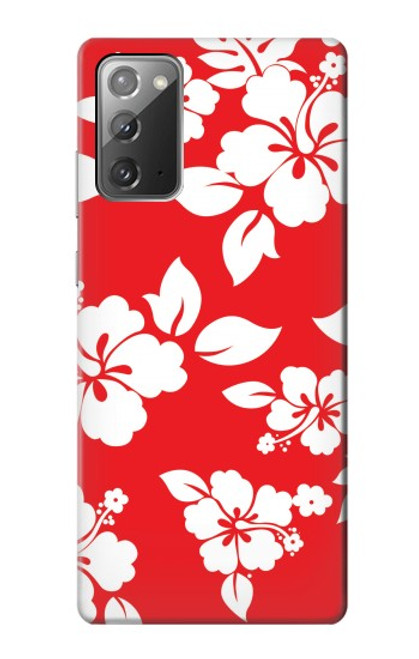 W1949 Hawaiian Hibiscus Pattern Hard Case and Leather Flip Case For Samsung Galaxy Note 20