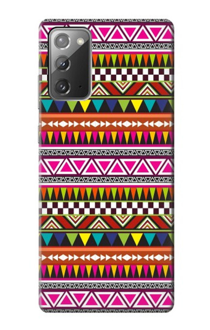 W2292 Aztec Tribal Pattern Hard Case and Leather Flip Case For Samsung Galaxy Note 20