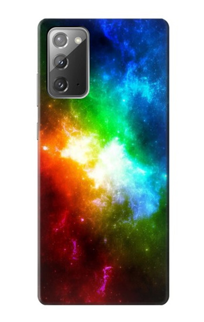 W2312 Colorful Rainbow Space Galaxy Hard Case and Leather Flip Case For Samsung Galaxy Note 20