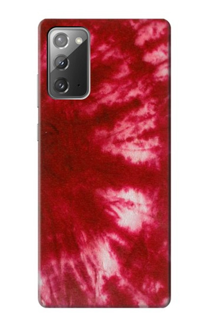 W2480 Tie Dye Red Hard Case and Leather Flip Case For Samsung Galaxy Note 20