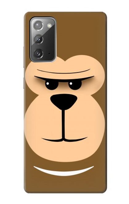 W2721 Cute Grumpy Monkey Cartoon Hard Case and Leather Flip Case For Samsung Galaxy Note 20