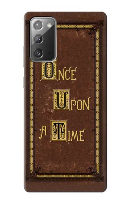 W2824 Once Upon a Time Book Cover Hard Case and Leather Flip Case For Samsung Galaxy Note 20