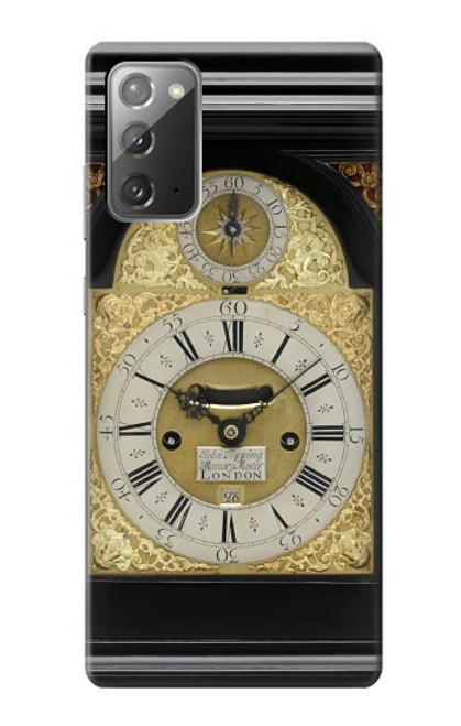 W3144 Antique Bracket Clock Hard Case and Leather Flip Case For Samsung Galaxy Note 20