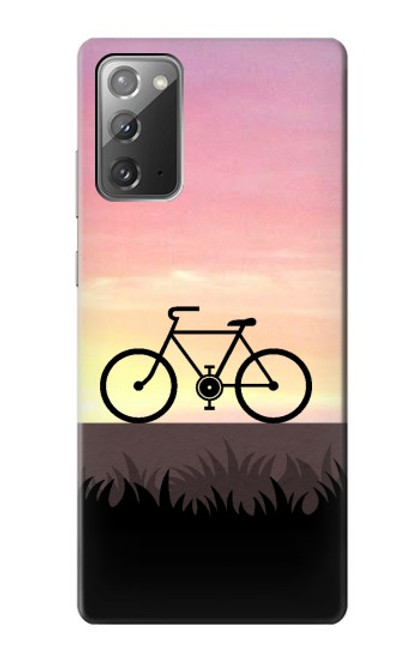 W3252 Bicycle Sunset Hard Case and Leather Flip Case For Samsung Galaxy Note 20