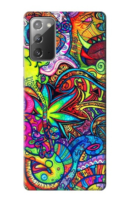 W3255 Colorful Art Pattern Hard Case and Leather Flip Case For Samsung Galaxy Note 20