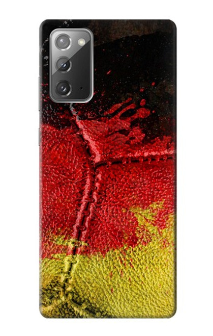 W3303 Germany Flag Vintage Football Graphic Hard Case and Leather Flip Case For Samsung Galaxy Note 20