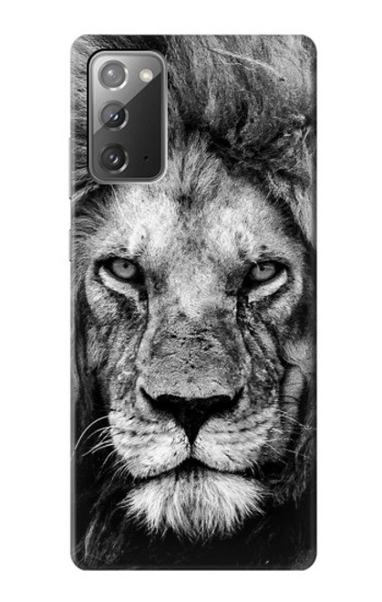 W3372 Lion Face Hard Case and Leather Flip Case For Samsung Galaxy Note 20