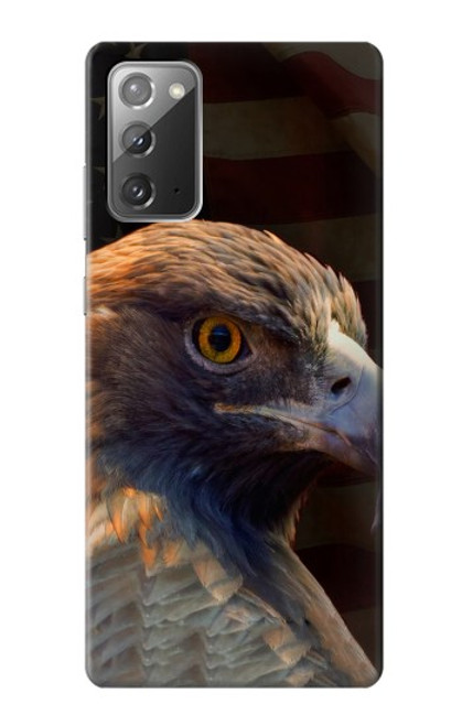 W3376 Eagle American Flag Hard Case and Leather Flip Case For Samsung Galaxy Note 20