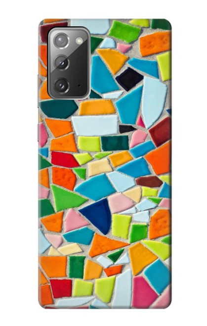 W3391 Abstract Art Mosaic Tiles Graphic Hard Case and Leather Flip Case For Samsung Galaxy Note 20