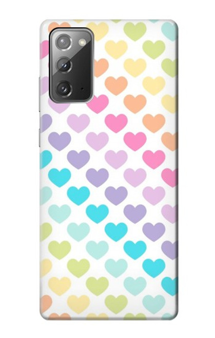 W3499 Colorful Heart Pattern Hard Case and Leather Flip Case For Samsung Galaxy Note 20