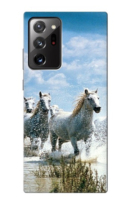 W0250 White Horse 2 Hard Case and Leather Flip Case For Samsung Galaxy Note 20 Ultra, Ultra 5G