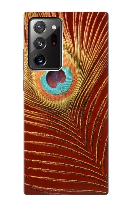 W0512 Peacock Hard Case and Leather Flip Case For Samsung Galaxy Note 20 Ultra, Ultra 5G