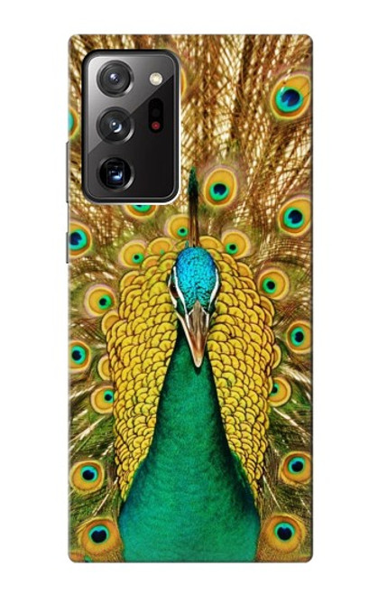 W0513 Peacock Hard Case and Leather Flip Case For Samsung Galaxy Note 20 Ultra, Ultra 5G