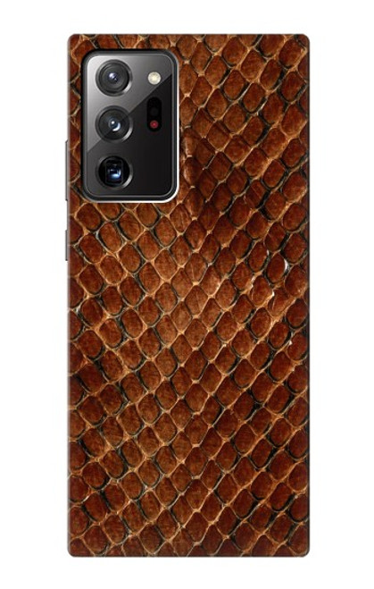 W0555 Snake Skin Hard Case and Leather Flip Case For Samsung Galaxy Note 20 Ultra, Ultra 5G