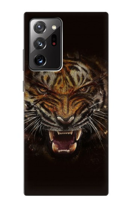 W0575 Tiger Face Hard Case and Leather Flip Case For Samsung Galaxy Note 20 Ultra, Ultra 5G