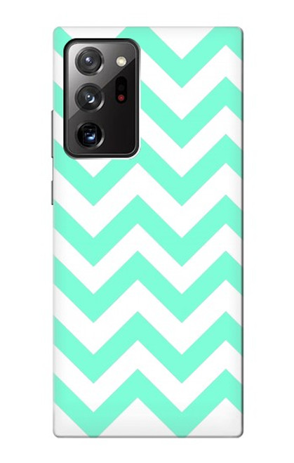 W1723 Mint Chevron Zigzag Hard Case and Leather Flip Case For Samsung Galaxy Note 20 Ultra, Ultra 5G