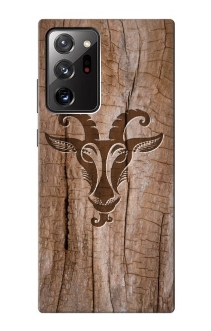 W2183 Goat Wood Graphic Printed Hard Case and Leather Flip Case For Samsung Galaxy Note 20 Ultra, Ultra 5G