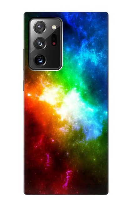 W2312 Colorful Rainbow Space Galaxy Hard Case and Leather Flip Case For Samsung Galaxy Note 20 Ultra, Ultra 5G