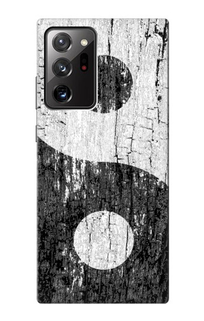 W2489 Yin Yang Wood Graphic Printed Hard Case and Leather Flip Case For Samsung Galaxy Note 20 Ultra, Ultra 5G
