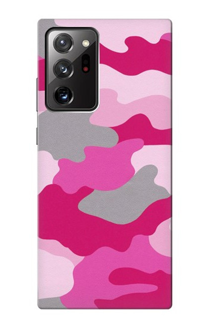 W2525 Pink Camo Camouflage Hard Case and Leather Flip Case For Samsung Galaxy Note 20 Ultra, Ultra 5G