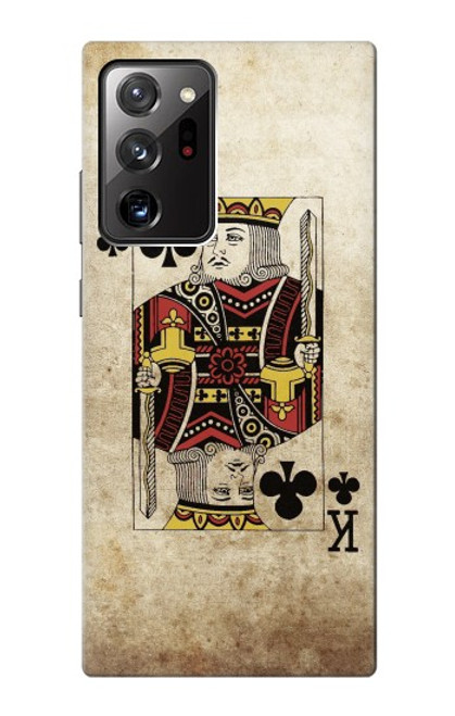 W2528 Poker King Card Hard Case and Leather Flip Case For Samsung Galaxy Note 20 Ultra, Ultra 5G