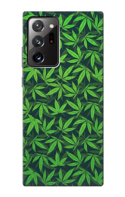 W2666 Marijuana Pattern Hard Case and Leather Flip Case For Samsung Galaxy Note 20 Ultra, Ultra 5G