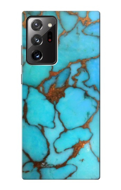 W2685 Aqua Turquoise Gemstone Graphic Printed Hard Case and Leather Flip Case For Samsung Galaxy Note 20 Ultra, Ultra 5G