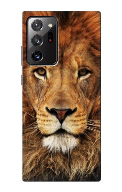 W2870 Lion King of Beasts Hard Case and Leather Flip Case For Samsung Galaxy Note 20 Ultra, Ultra 5G