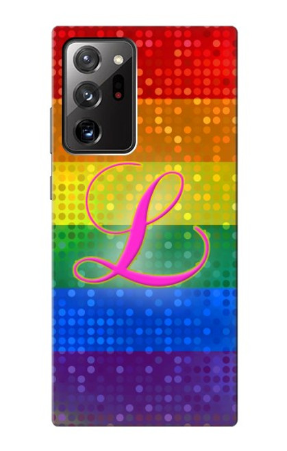 W2900 Rainbow LGBT Lesbian Pride Flag Hard Case and Leather Flip Case For Samsung Galaxy Note 20 Ultra, Ultra 5G