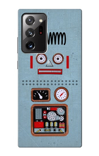 W3040 Retro Robot Toy Hard Case and Leather Flip Case For Samsung Galaxy Note 20 Ultra, Ultra 5G