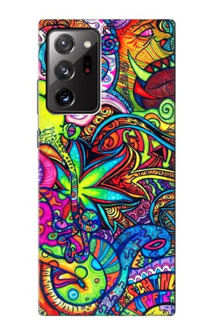 W3255 Colorful Art Pattern Hard Case and Leather Flip Case For Samsung Galaxy Note 20 Ultra, Ultra 5G